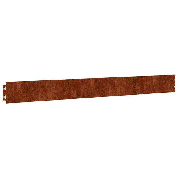 vidaXL Rasenkanten 50 Stk. 10x103 cm Flexibel Cortenstahl