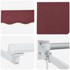 vidaXL Markise Manuell Weinrot 450x300 cm