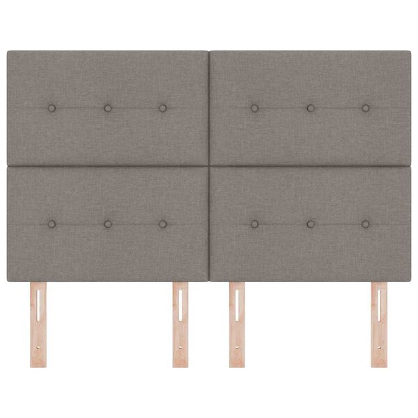 vidaXL Kopfteil mit Kopfteil Taupe 160 cm Kunstleder