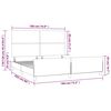 vidaXL Bettgestell mit Kopfteil Rosa 180x200 cm Samt