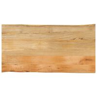 vidaXL Tischplatte mit Baumkante 110x60x2,5 cm Massivholz Mango