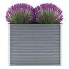 vidaXL Garten-Hochbeet Verzinkter Stahl 100x40x77 cm Grau