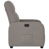 vidaXL Relaxsessel Taupe Stoff