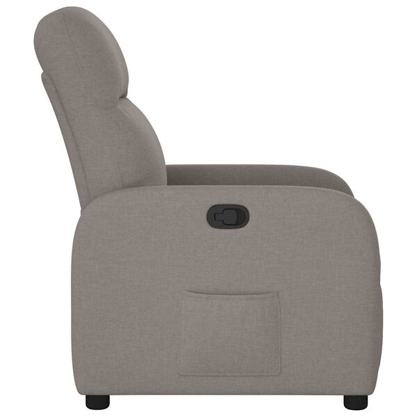 vidaXL Relaxsessel Taupe Stoff