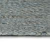 vidaXL Teppich Handgefertigt Jute Rund 120 cm Olivgr&uuml;n