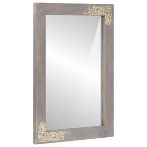 vidaXL Badezimmer Spiegel Grau 70 x 50 x 2,5 cm