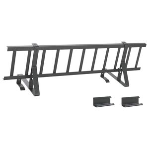 vidaXL Schneefanggitter Anthrazit 800 x 29,5 x 34,5 cm Stahl