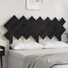 vidaXL Bett-Kopfteil Schwarz 141x3x80,5 cm Massivholz Kiefer