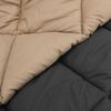 vidaXL Winterbettdecke Anthrazit und Taupe 220 x 135 cm Mikrofaser