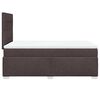 vidaXL Boxspringbett mit Matratze Dunkelbraun 120x200 cm Stoff