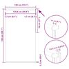 vidaXL Verdunkelungsrollo Gr&uuml;n 130x150cm Stoffbreite 126,6cm Polyester