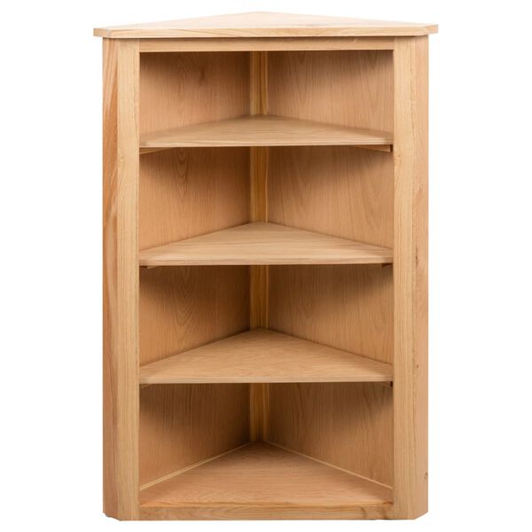 vidaXL Eckregal 59x36x100 cm Massivholz Eiche