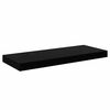 vidaXL Schweberegal Hochglanz-Schwarz 60x23,5x3,8 cm MDF