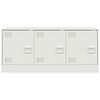 vidaXL TV-Schrank Wei&szlig; 99x39x44 cm Stahl