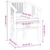 vidaXL 5-tlg. Garten-Essgruppe Massivholz Teak