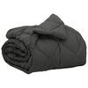 vidaXL Ganzjahresbettdecke Anthrazit 220 x 135 cm Mikrofaser