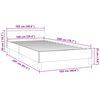 vidaXL Bettgestell ohne Matratze Hellgrau 100x200 cm Samt