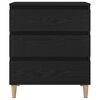 vidaXL Sideboard Schwarz Eichen-Optik 60 x 35 x 70 cm Holzwerkstoff