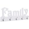 vidaXL Wandgarderobe FAMILY 74 x 29,5 cm
