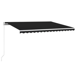 vidaXL Markise Manuell Einziehbar 400x350 cm Anthrazit