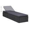 vidaXL 9-tlg. Garten-Essgruppe Poly Rattan Schwarz