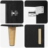 vidaXL Highboard Schwarz Eichen-Optik 69,5 x 34 x 180 cm Holzwerkstoff