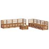 vidaXL Sofagarnituren 9 pcs Natur Massivholz Akazie