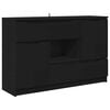 vidaXL Sideboard Schwarz 100 x 30 x 65,6 Holzwerkstoff