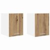 vidaXL H&auml;ngeschrank 2 Stk. Artisan-Eiche und Wei&szlig; Holzwerkstoff