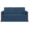 vidaXL Sofa Blau Gesamtabmessungen: 158 x 78 x 80 cm (B x T x H) Samt