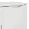 vidaXL Sideboard Hochglanz Wei&szlig; 100 x 30 x 65,6 Holzwerkstoff