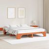 vidaXL Bettrahmen Wachsbraun 200 x 200 cm Massives Kiefernholz