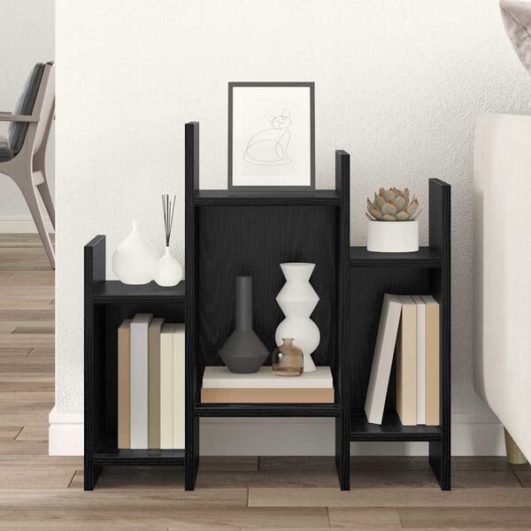 vidaXL Seitenschrank Schwarz Eichen-Optik 60 x 26 x 60 cm
