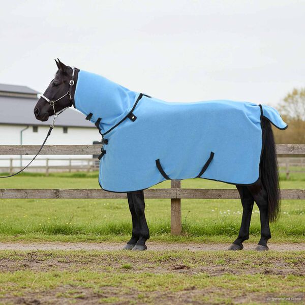 vidaXL Pferdedecke Volles Aqua 75 cm Polyester