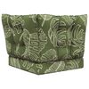 vidaXL Sofakissen f&uuml;r drau&szlig;en 3 pcs Blattdesign Polyester