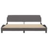 vidaXL Bettgestell "Dover" Grau 200x200 cm Kunstleder