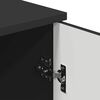 vidaXL Badezimmerschrank Wandmontiert Schwarz 30 x 31,5 x 61 cm