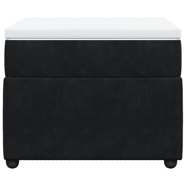 vidaXL Boxspringbett mit Matratze Schwarz 90x190 cm Samt