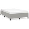 vidaXL Bettgestell ohne Matratze Hellgrau 120x190 cm Stoff