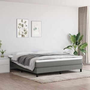 vidaXL Taschenfederkernmatratze Mittel Dunkelgrau 160x200x20 cm Stoff
