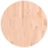 vidaXL Tischplatte &Oslash;60x1,5 cm Rund Massivholz Buche