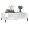 vidaXL Couchtisch Hochglanz-Wei&szlig; 103,5x60x35 cm Holzwerkstoff