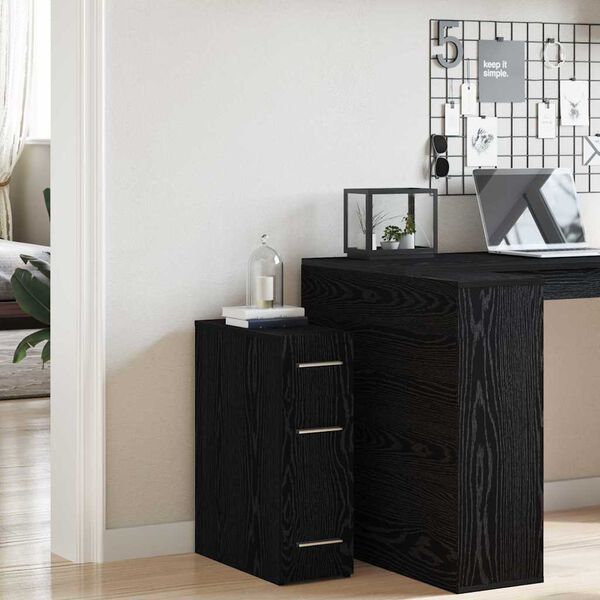 vidaXL Apothekerschrank Schwarze Eiche 20 x 45.5 x 60 cm Holzwerkstoff
