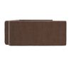 vidaXL Kofferraum-Hundebett Braun 90x60 cm Leinenoptik