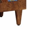 vidaXL TV-Schr&auml;nk mit Regal Walnuss 80 x 33 x 46 cm Massivholz Mango