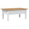 vidaXL Couchtisch Wei&szlig; 100x60x43,5 cm Massivholz Panama-Kiefer