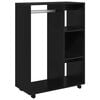 vidaXL Kleiderschrank Schwarz 80x40x110 cm Holzwerkstoff