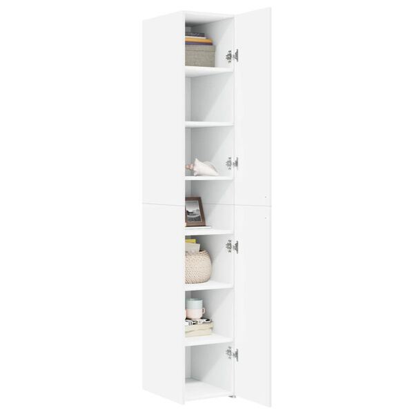 vidaXL Highboard Weiß 30x42,5x185 cm Holzwerkstoff