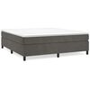 vidaXL Boxspringbettgestell Dunkelgrau 200x200 cm Samt