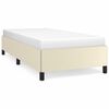 vidaXL Bettgestell Creme 80x200 cm Kunstleder